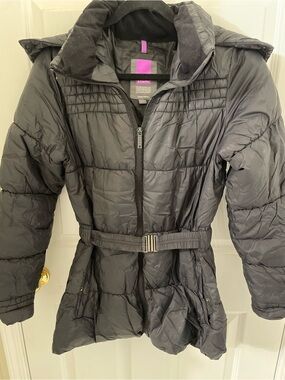 Kinetix Black Ski Jacket with Belt
